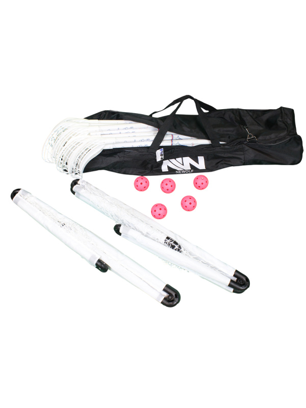 Набор для флорбола NEWOLF (10 клюшек, 5 мячей, 2 ворот,сумка)