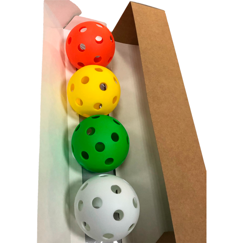 Набор мячей для флорбола BULLIT (4 цвета)